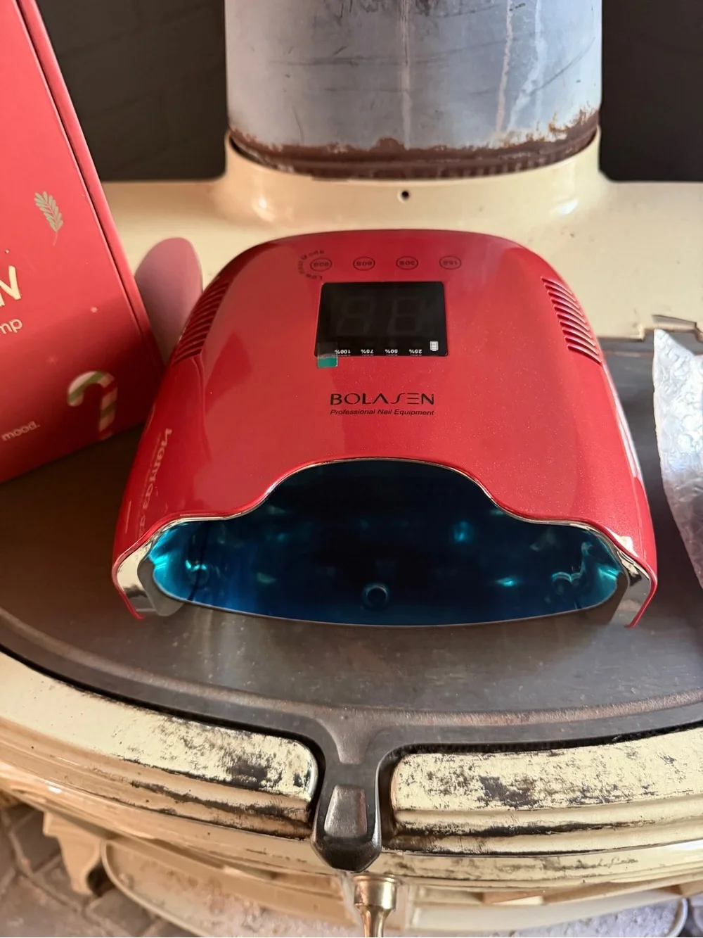 BRAND NEW Limited Edition Rechargeable UV LED Nail Lamp - Red